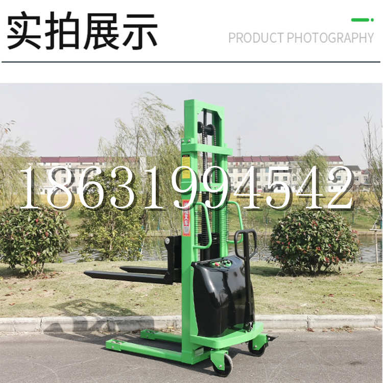 会东县电动叉车堆高车液压铲车电瓶1吨2吨站驾步行式小型全自动叉车
